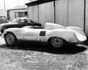 image for The Keck Porsche, body complete. Nadeau Bourgeault is said to have spent 600 hours fabricating this body. At the Sports Car Center, Sausalito, California, 1958.  Photo credit Stephen Holman.